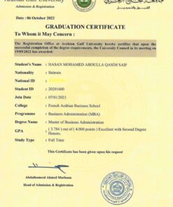 Buy Degree fromArabian Gulf University