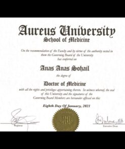 Buy Degree from Aureus University School of Medicine