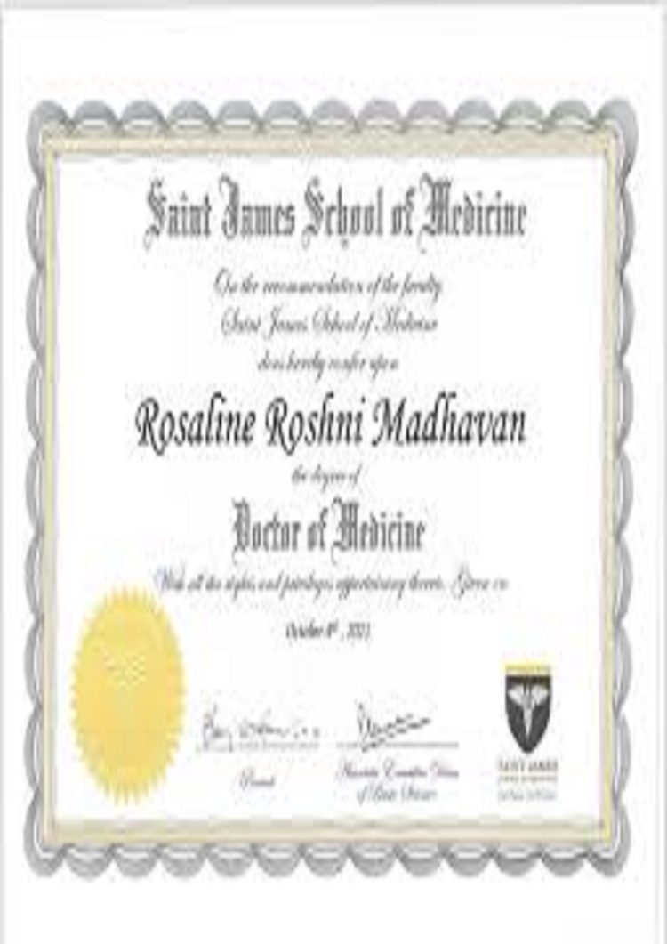 buy degree from the Saint James School of Medicine