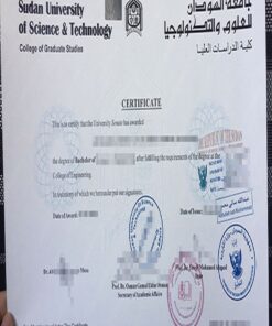 Buy college degree from the Sudan University of Science and Technology