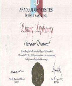 Buy college degree from the Anadolu Üniversitesi