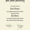 Buy college degree from The Ball State University