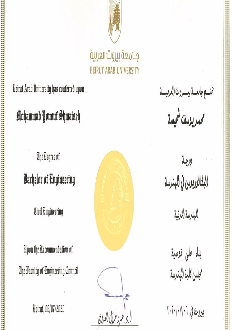 Buy college degree from The Beirut Arab University