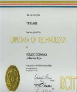 Buy college degree from the British Columbia Institute of Technology