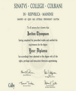 Buy college degree from The Colby College