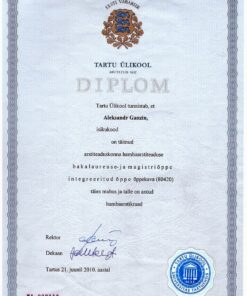 Buy college degree from The Eesti Kunstiakadeemia
