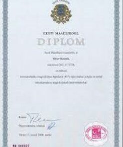 Buy college degree from The Eesti Maaülikool