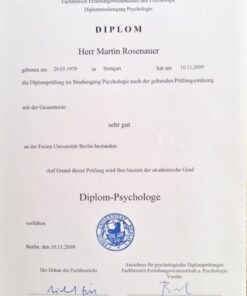 Buy college degree from the Freie Universität Berlin
