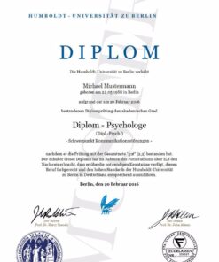 Buy college degree from the Humboldt-Universität zu Berlin