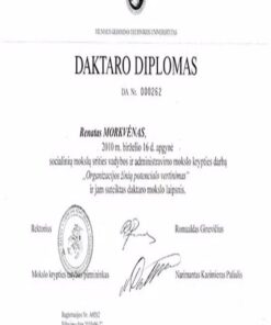 Buy college degree from The ISM Vadybos ir ekonomikos universitetas