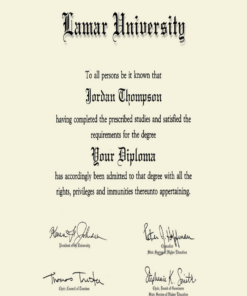 Buy college degree from The Lamar University