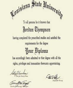 Buy college degree from The Louisiana State University
