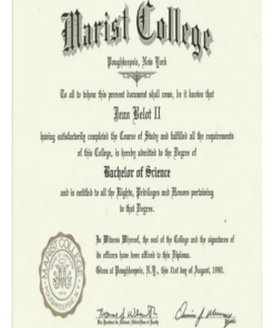 Buy college degree from The Marist College