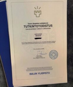 Buy college degree from The Oulun yliopisto