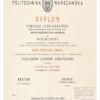 Buy college degree from the Politechnika Warszawska