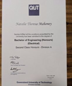 Buy college degree from the Queensland University of Technology
