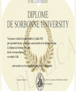 Buy college degree from The Sorbonne Université