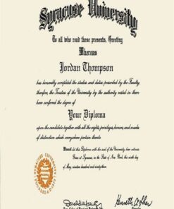Buy college degree from The Syracuse University