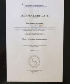 Buy college degree from The Tampereen yliopisto