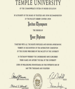 Buy college degree from The Temple University