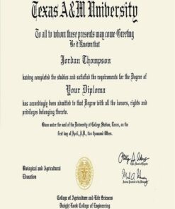Buy college degree from The Texas A&M University