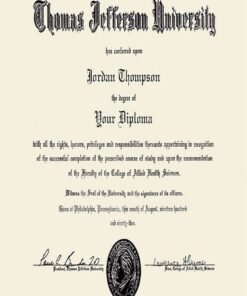 Buy college degree from The Thomas Jefferson University