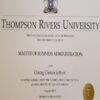 Buy college degree from The Thompson Rivers University
