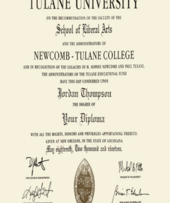 Buy college degree from The Tulane University