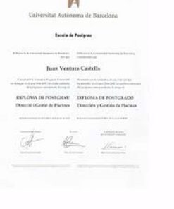 Buy college degree from the Universidad Autónoma de Barcelona