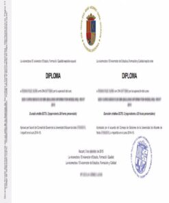 Buy college degree from the Universidad de Alicante