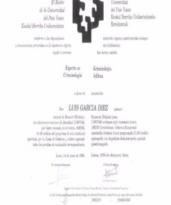 Buy college degree from the Universidad del País Vasco