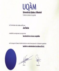 Buy college degree from The Université du Québec à Montréal