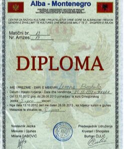 Buy college degree from the Universiteti i Shkodrës Luigj