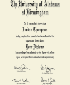 Buy college degree from The University of Alabama at Birmingham