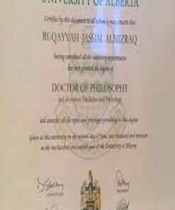 Buy college degree from The University of Alberta