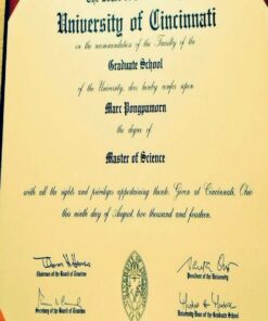 Buy college degree from The University of Cincinnati