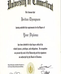 Buy college degree from The University of Connecticut