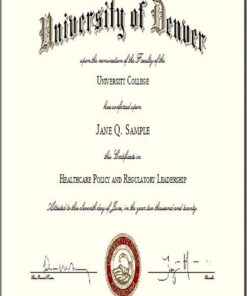 Buy college degree from The University of Denver