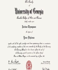 Buy college degree from The University of Georgia