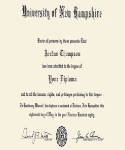 Buy college degree from The University of New Hampshire