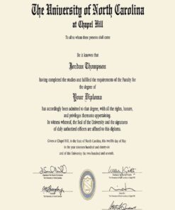 Buy college degree from The University of North Carolina at Chapel Hill