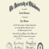 Buy college degree from The University of Oklahoma