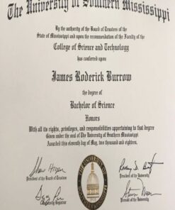 Buy college degree from The University of Southern Mississippi