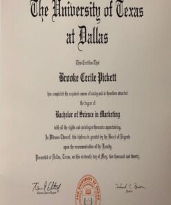 Buy college degree from The University of Texas at Dallas