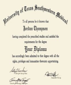 Buy college degree from The  University of Texas Southwestern Medical Center