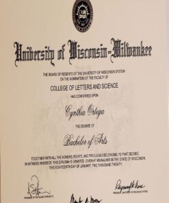 Buy college degree from The University of Wisconsin-Milwaukee