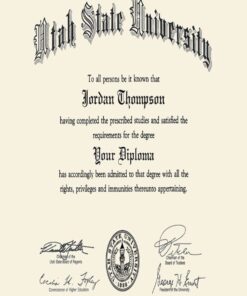 Buy college degree from The Utah State University