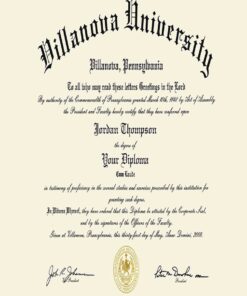 Buy college degree from The Villanova University