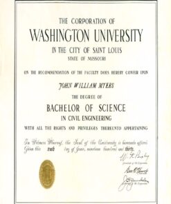 Buy college degree from The Washington University in St. Louis