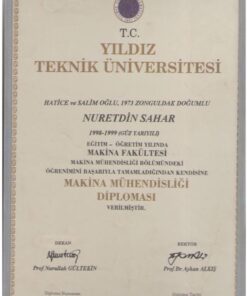 Buy college degree from the Yildiz Teknik Üniversitesi